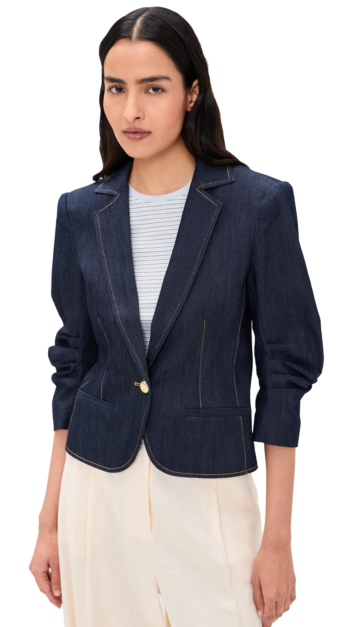 Cinq à Sept Women's Petit Denim Khloe Blazer