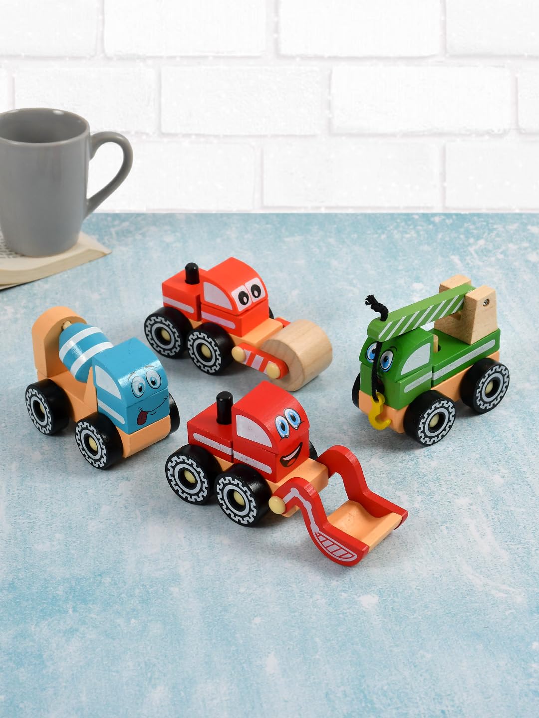 CLIOS HERITAGE STORE Handmade Wooden Toy Truck Set – Set of 4 Classic, Eco-Friendly Toy Trucks for Kids (B0D39NVSSM) Amazon Price History, Amazon Price Tracker