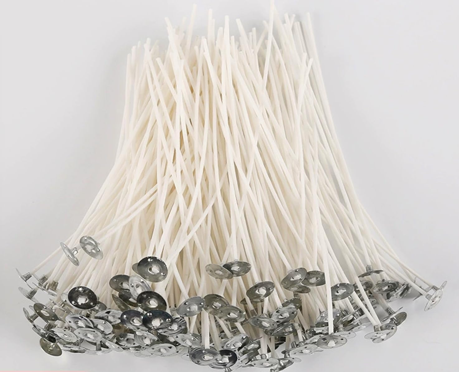 Candle Wick Kit - 90 Cotton Wicks with Candle Making Tools (Thick 4"+6"+8")