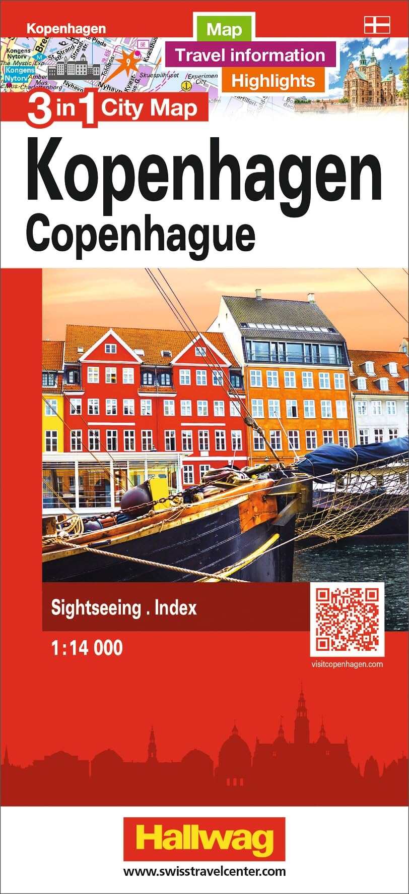 Copenhagen City Map (3 in 1 City maps)