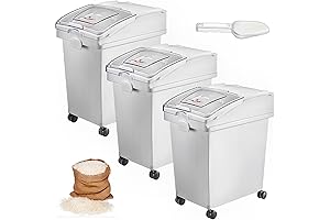 VEVOR Big Flour Storage Container: Heavy-Duty Ingredient Bins for Commercial Kitchens