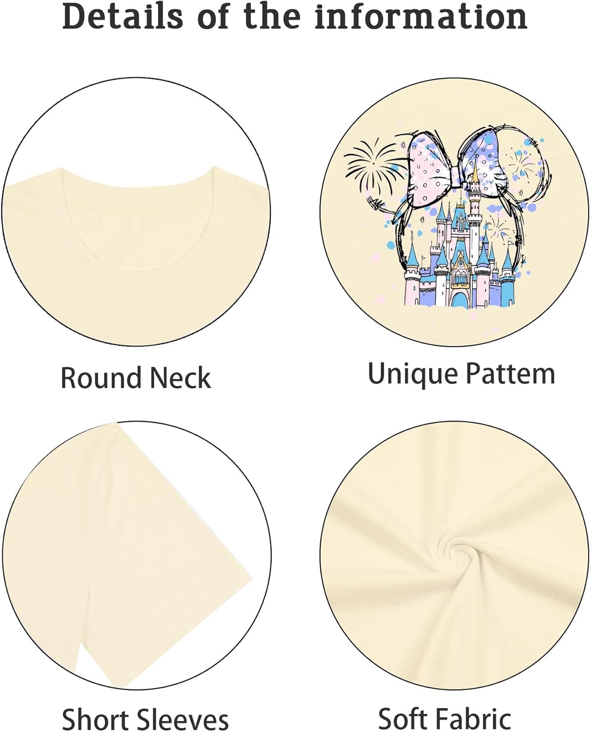 Magical Shirt for Women Magic Kingdom Tshirt Cute Graphic Tee Vacation Holiday Short Sleeve Tops - Image 6