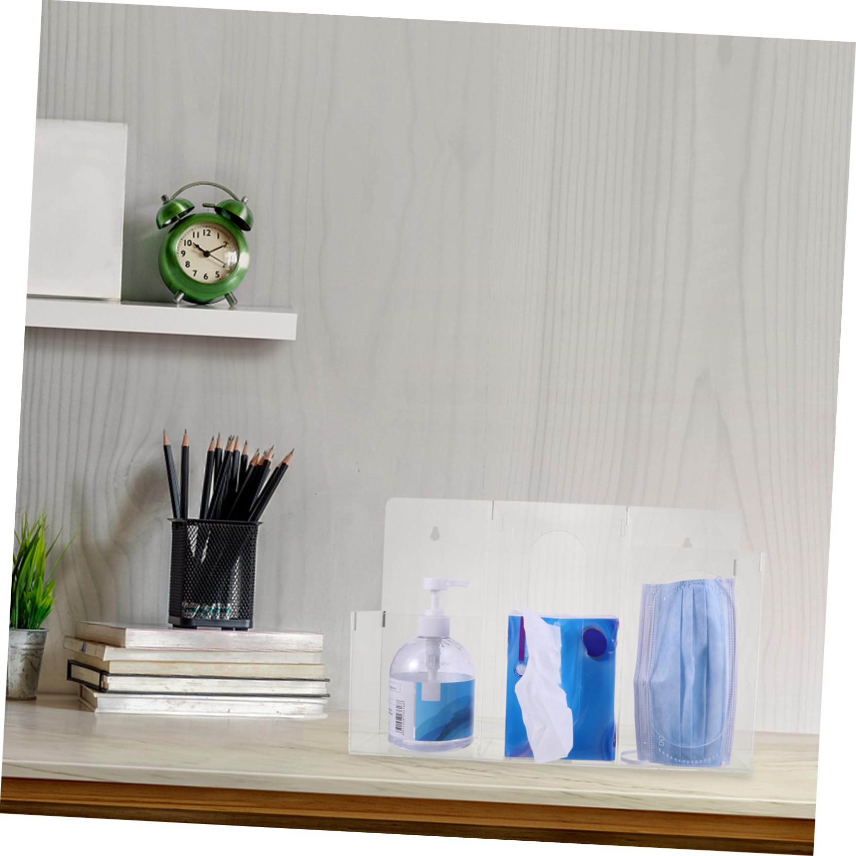 Garneck Face Towel Storage Box Mask Holder Glove Box Dispenser Wall-Mounted Home Storage