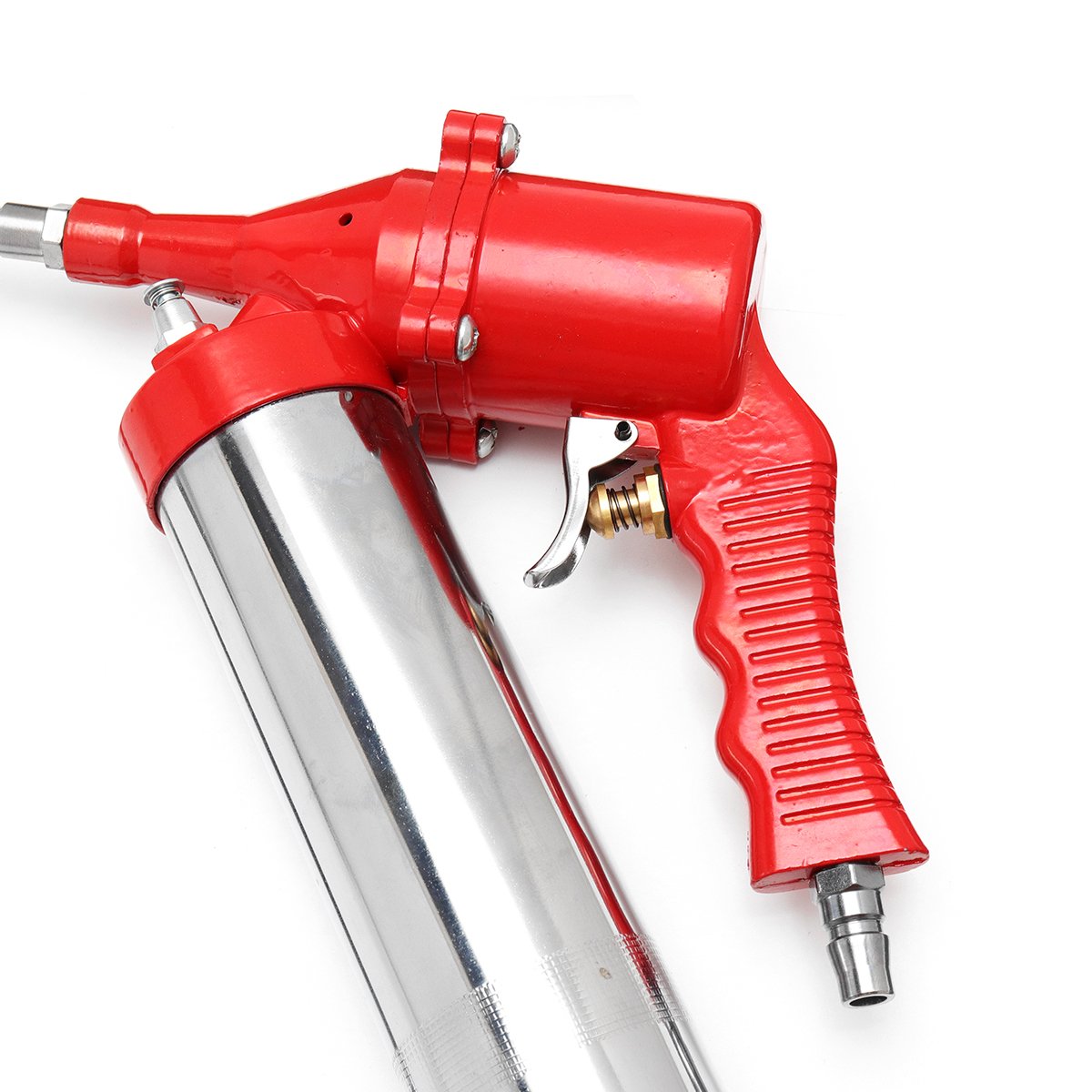 Pistola de engrase manual con una sola mano Compresor neumático Bomba de engrase Rojo