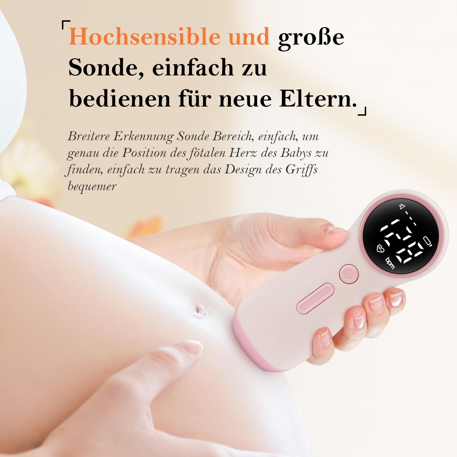 Sentimentales Geschenk für zukünftige Mama, originelles künstlerisches Andenken für und Schwangerschaft (Modell #U9) (Rosa Uni) | Original Designer-Illustration