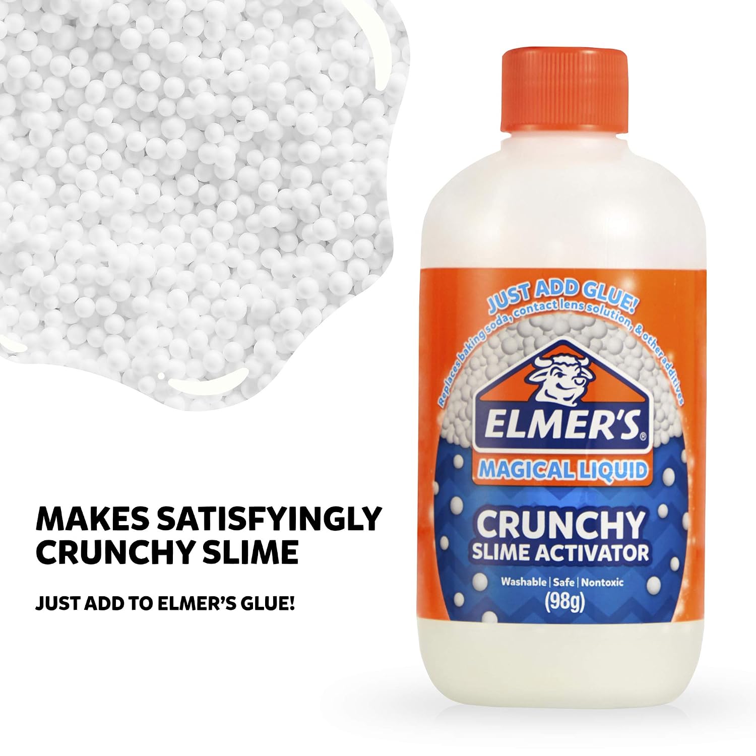 Elmer's Crunchy Magical Liquid Glue Slime Activator, 8.75 FL. oz. Bottle