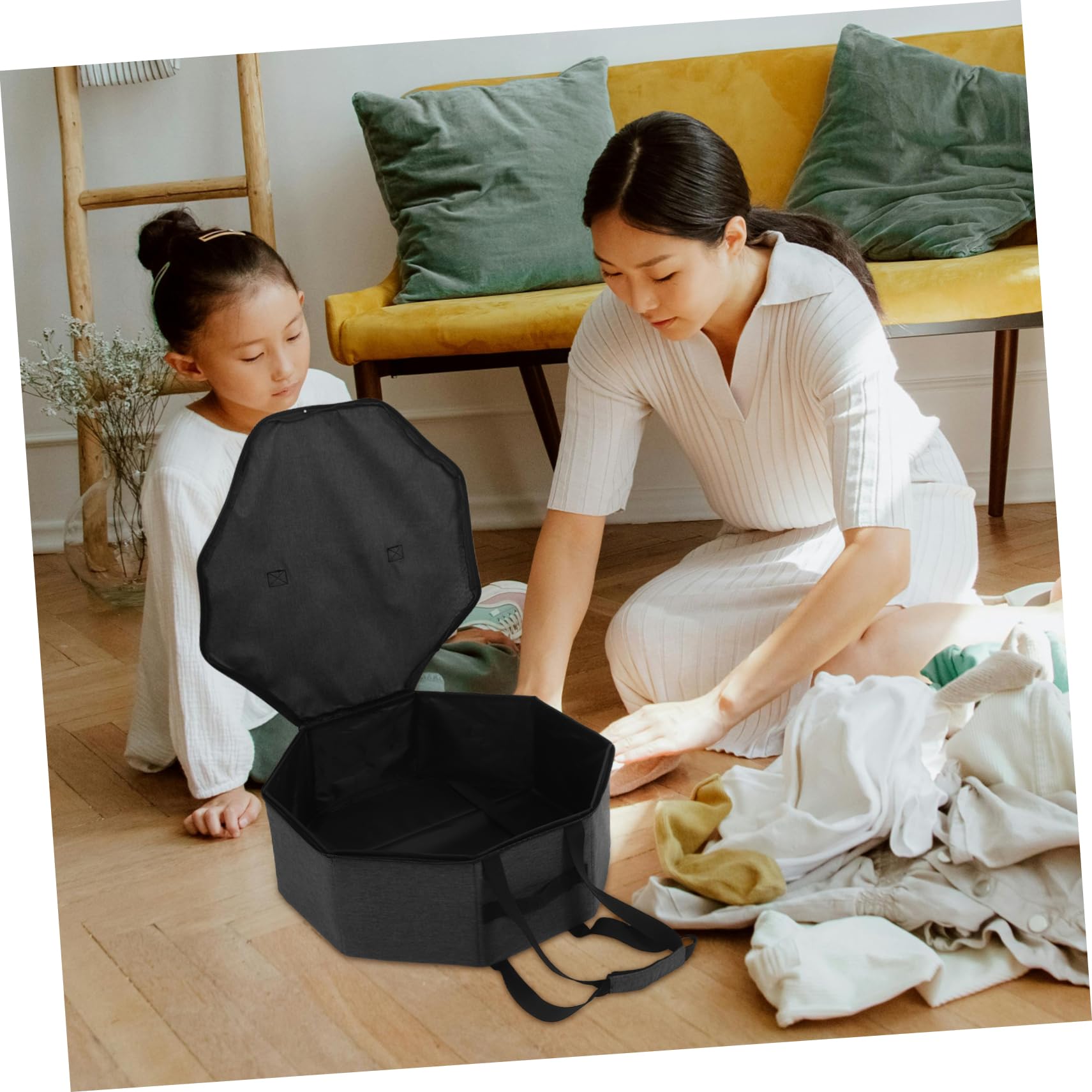 Caja Grande Con Asas Para Sombreros De Organizador De Viaje Para Almacenamiento De Gorras