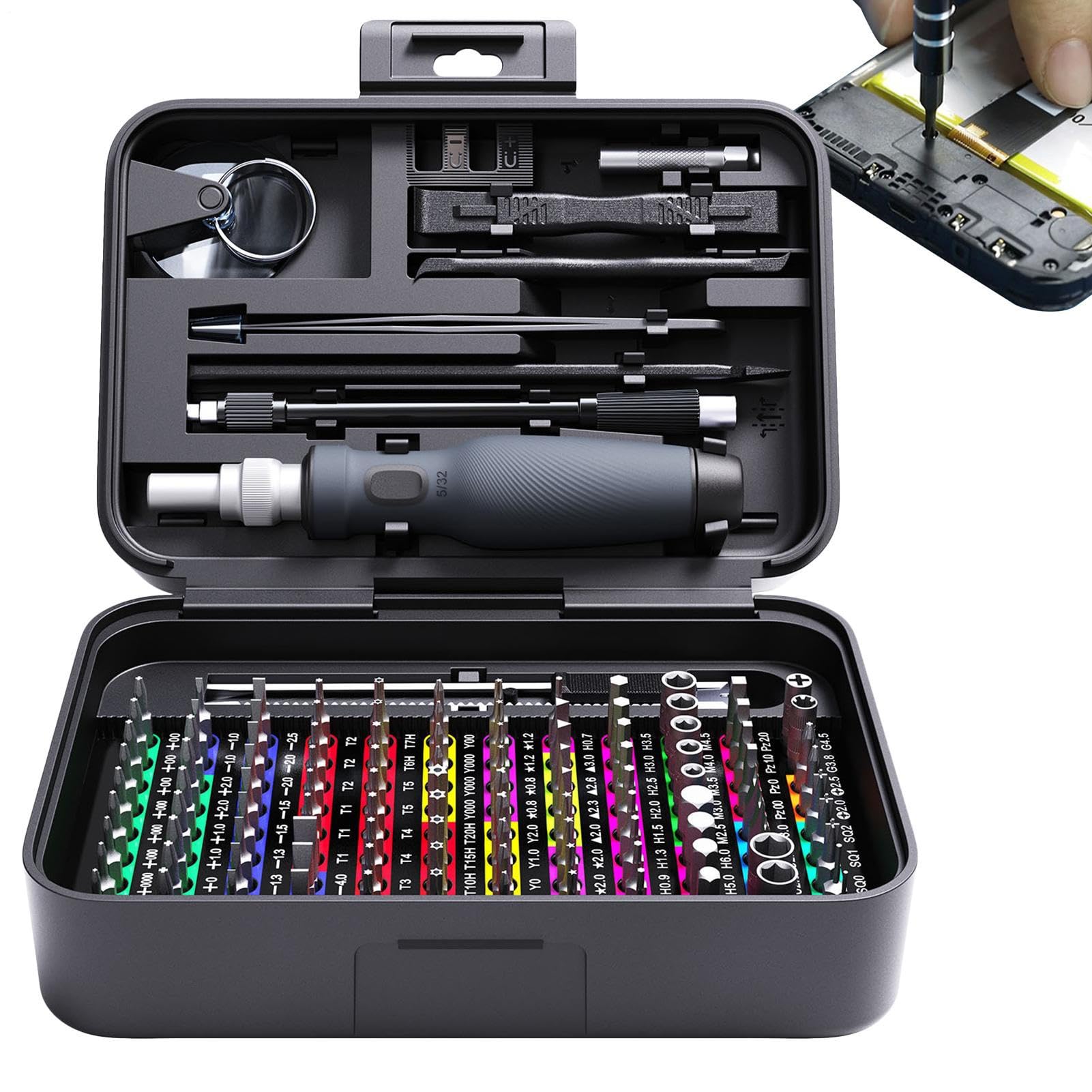 Jeu de tournevis de précision 132 en 1 extensible pour smartphone