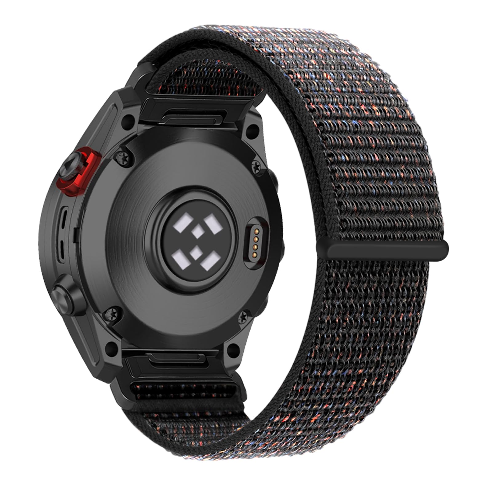 ZoRoll 22mm QuickFit Cinturino per Garmin Fenix E/Fenix 8 47mm/7/6 GPS/6 PRO GPS/5 Plus, Nylon G-Hook Regolabile Sportivo Bracciale per Garmin Epix (Gen 2)/Tactix 8 47mm/Descent G2 - Arancione