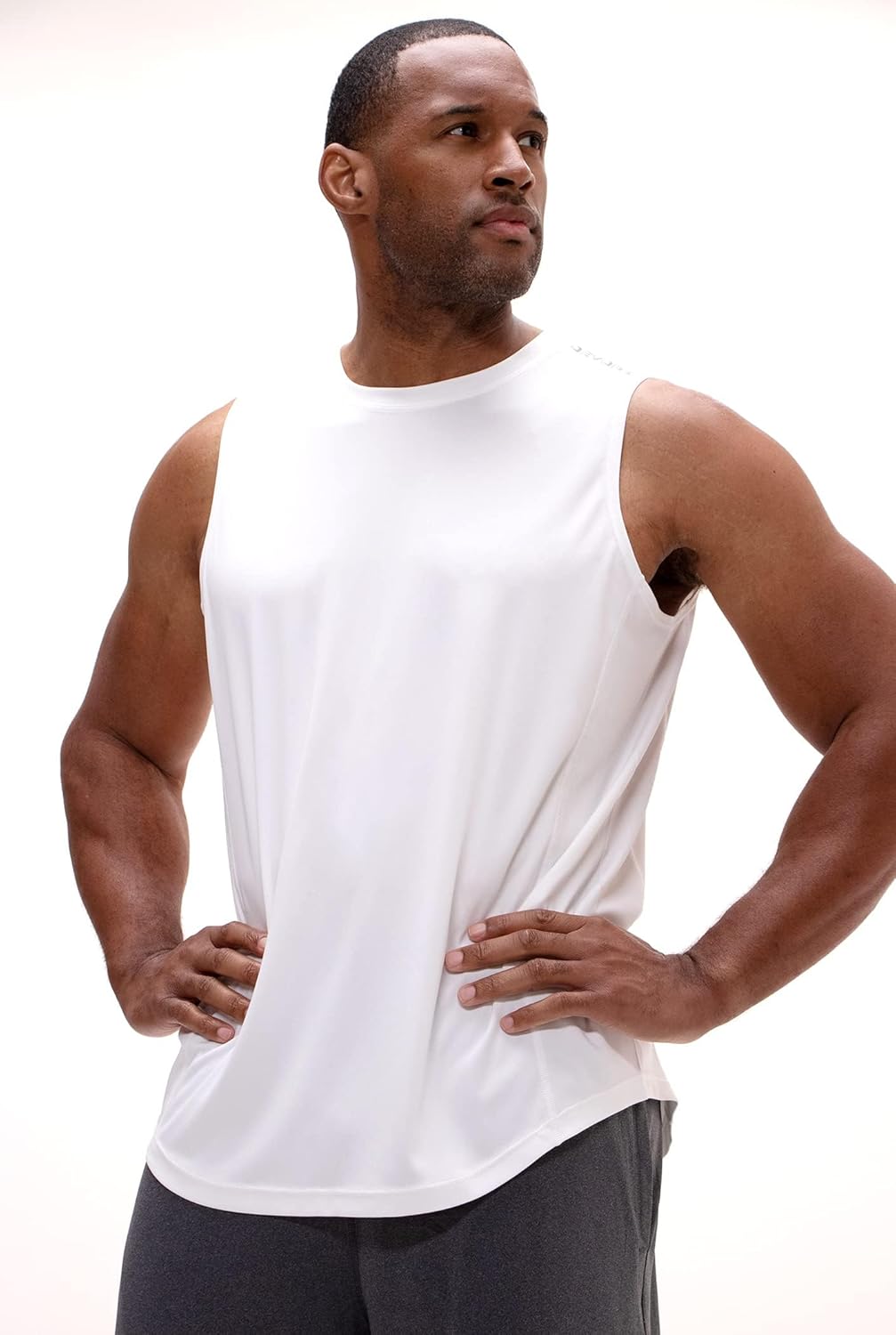 DEVOPS Men's Relaxed-Fit Workout Loungewear Gym Tank Top Sleeveless - Image 2
