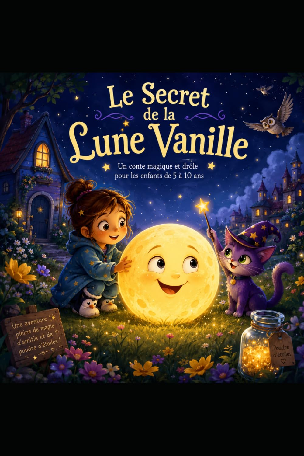 Le secret de la lune vanille: Un conte magique et drôle pour les enfants de 5 à 10 ans