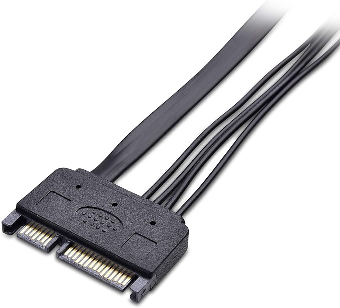 Cable Matters 2 Pack Cable de Extensión SATA de Datos y Alimentación 20 Pulgadas miniatura 3