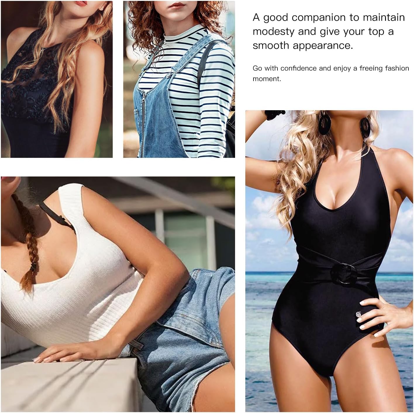 kissrose Adhesive Bra, Breast Lift Tape Silicone Push Up Nippleless Covers Breast Lift Pasties (Round)