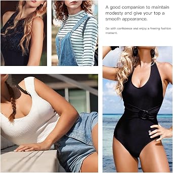 kissrose Adhesive Bra, Breast Lift Tape Silicone Push Up Nippleless Covers Breast Lift Pasties (Round)