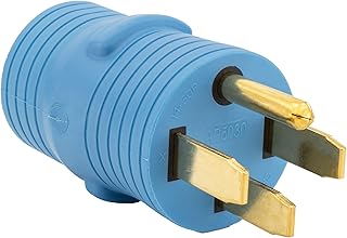 RecPro 50 Amp RV Plug to 30 Amp Adapter | 50A to 30A Power Plug Adapter