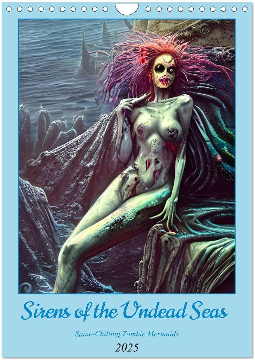 Sirens of the Undead Seas (Wall Calendar 2025 DIN A4 Portrait), CALVENDO 12 Month Wall Calendar