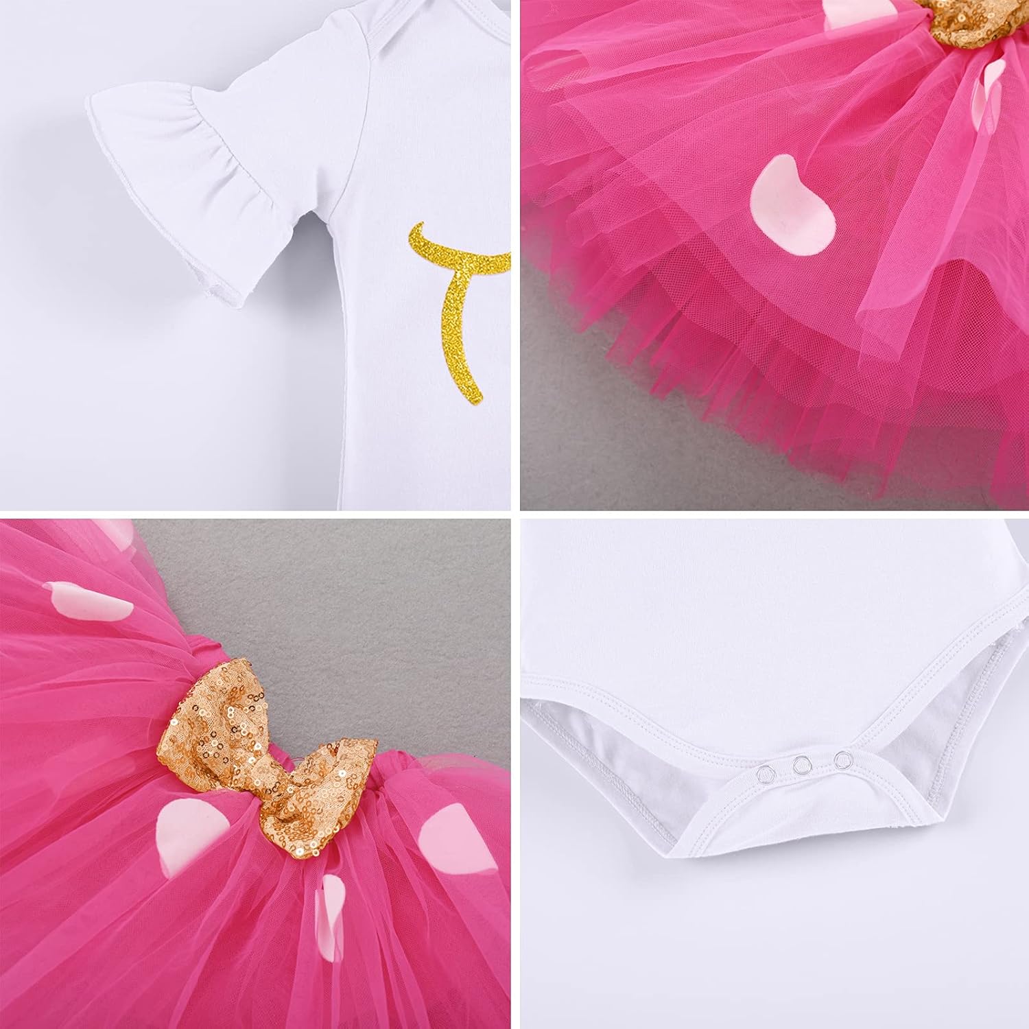 Two Birthday Girl Outfit It’s My 2nd Birthday Outfits Cake Smash Photo Props Newborn Christmas Outfit Pink Tutu Skirts Set Romper Headband Summer Clothes Short Sleeve for Toddler Girls Hot Pink 2T: Clothing, Shoes & Jewelry