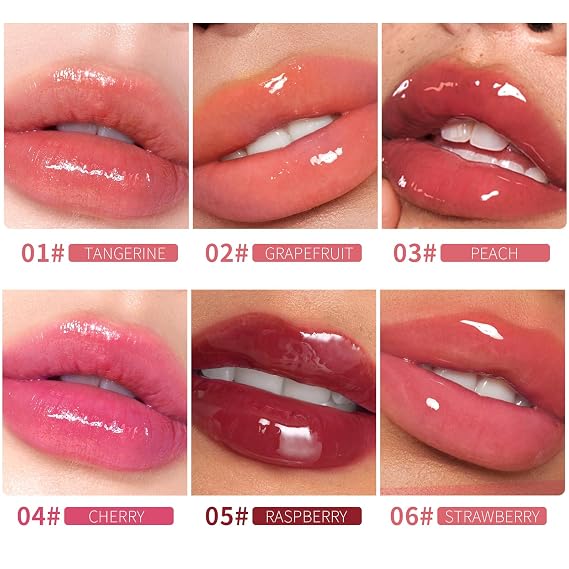 Lip Plumper Lip Gloss Natural Lip Oil 2in1 Lip Care Serum | Fuller-Looking Lips, Hydrating, Reduce Fine Lines