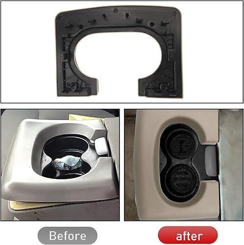 Miniatura 9 de Jaronx Compatible con Ford F150 - Repuesto de almohadilla para portavasos 2004-2014, asiento de banco, consola central, portavasos de repuesto