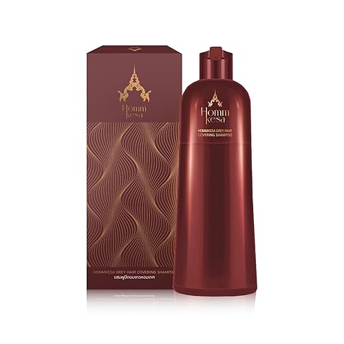 Champú para cubrir el cabello gris - Champú de tinte para cabello 3 en 1 premium para cabello gris (marrón ceniza roja)