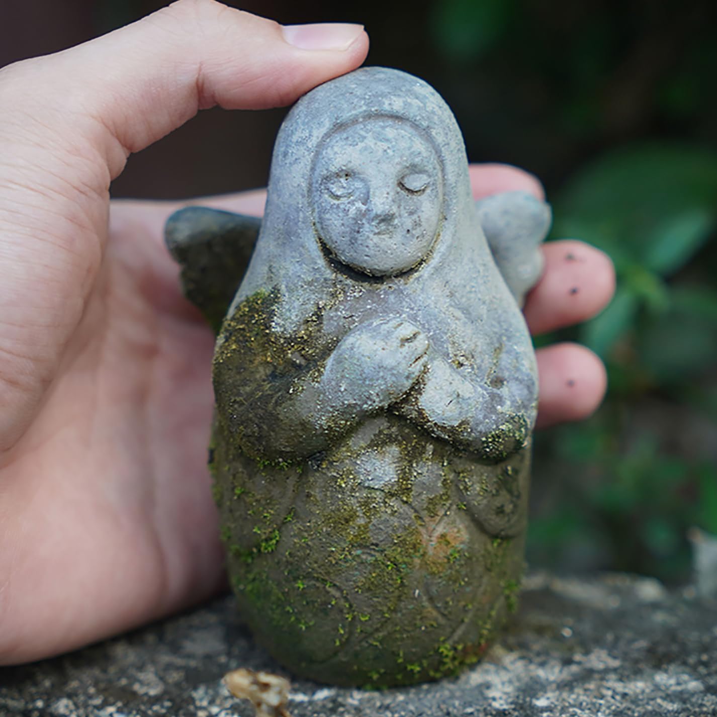 Goddess Hylia Sculpture with Master Sword, Hand-Painted Cement Statue for Aquarium Decor, Epic Fantasy Collectible for Desk and Game Room (Large)