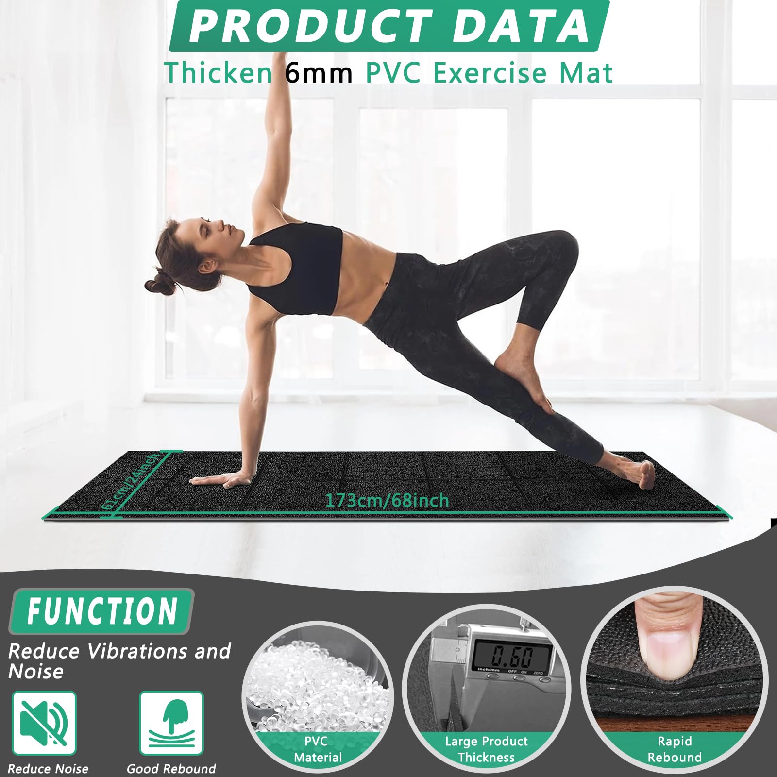 Floor Mat Large Treadmill Mat For Carpet Walking Pad Treadmill