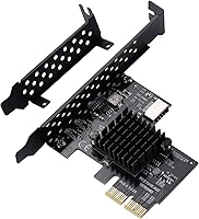 Vista 1 de Tarjeta de Expansión Frontal PCI-E 2X a USB3.1 A-Key Gen2 Tipo C, Tarjeta Riser de Conector de Panel Frontal Interno de 20 pines 10Gbps Tipo E