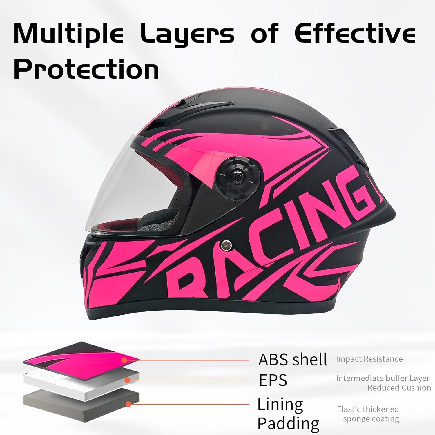 Fashion Kids Motorcycle Helmets Teen Motor-Bike Scooter Biker BMX Four Wheelers Full Face Helmets Boys Girls DOT Approved