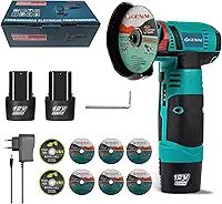 Esmerilhadeira Lixadeira Esmerilhadeira 110V/220V Sem Fio Portátil Serra Mármore A Bateria 12V (2 Bateria+8 Pcs Discos de Corte)