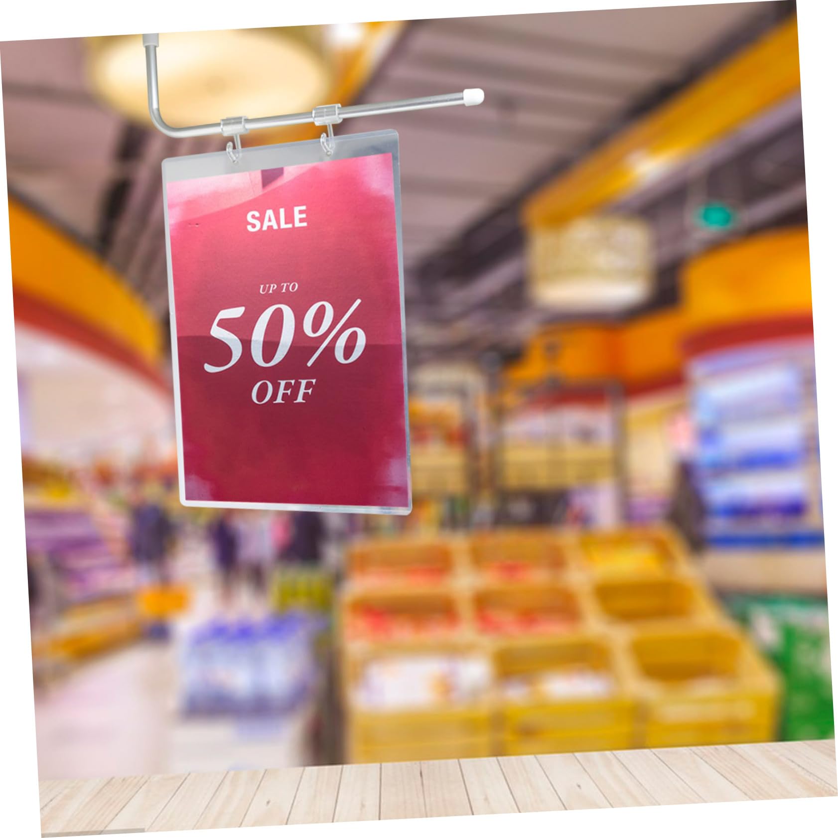 10 pièces Pochettes Transparentes Abs Protection Affichage Publicitaire Remplacement Facile