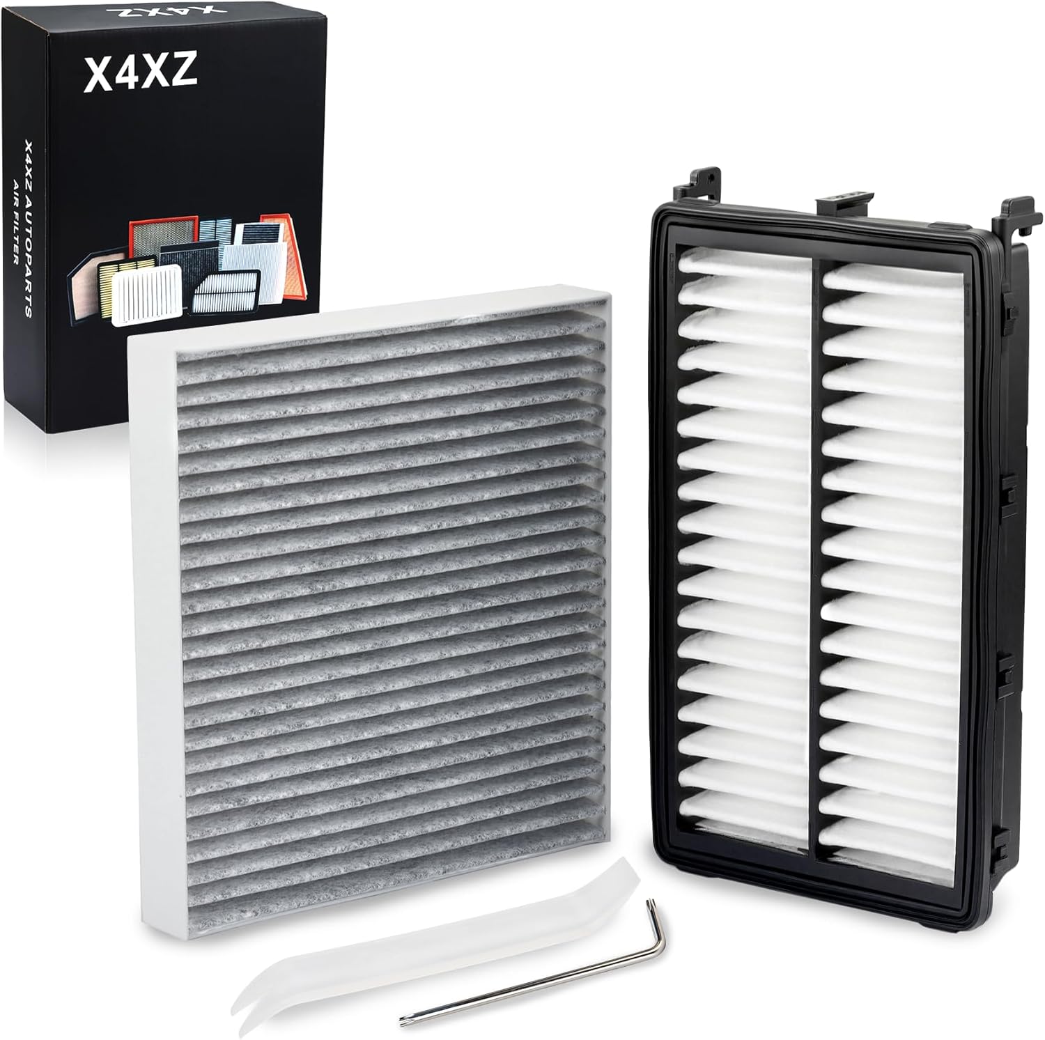CA12816 97133-L1000 Engine & Cabin Air Filter for 22-25 Hyundai Santa Cruz Tucson, 2021-2025 Santa Fe,Kia K5, Sorento, 20-25 Sonata, 23-25 Sportage Replace# 28113-L1000 97133-N9100
