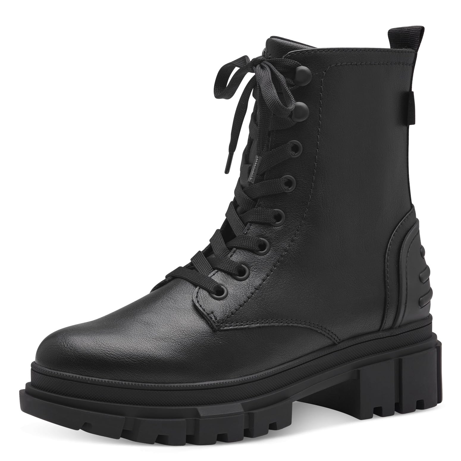 S.oliver Women's Black Lace-Up Boots, 8 Uk, Stylish Lace-Up Ankle Boots
