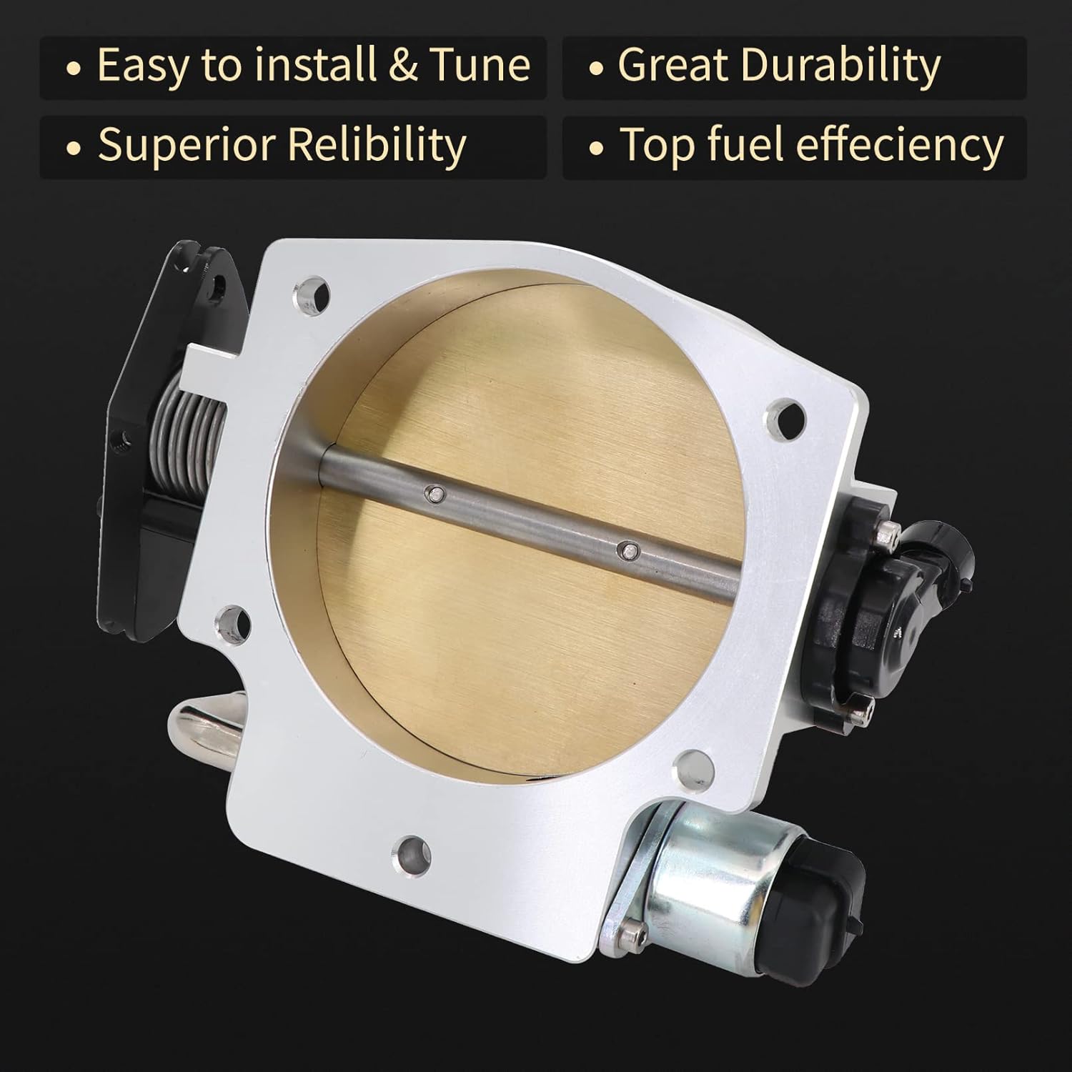 102mm Aluminum Throttle Body with Throttle Position Sensors TPS IAC Compatible with LSX LS LS1 LS2 LS7
