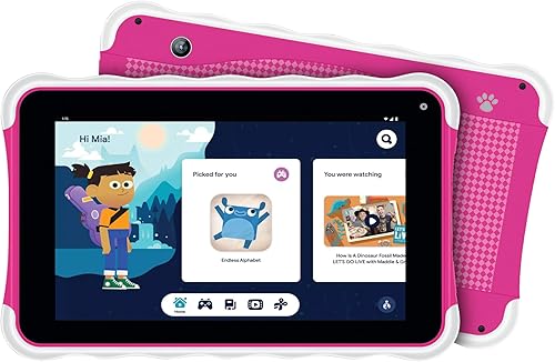 Miniatura 2 de Supersonic SC-779KT - Tablet de 7 pulgadas con Android 13, espacio para niños, Quad-Core, almacenamiento de 32 GB, Bluetooth, cámaras