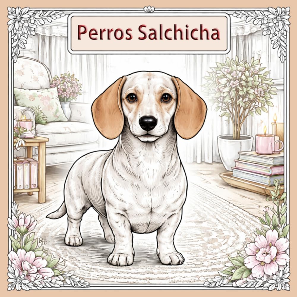 Dachshund/ perros salchicha Vibes – Libro para colorear para todas las edades: Ilustraciones detalladas y relajantes de perros salchicha – hogar, ... y diseños creativos para niños y adultos