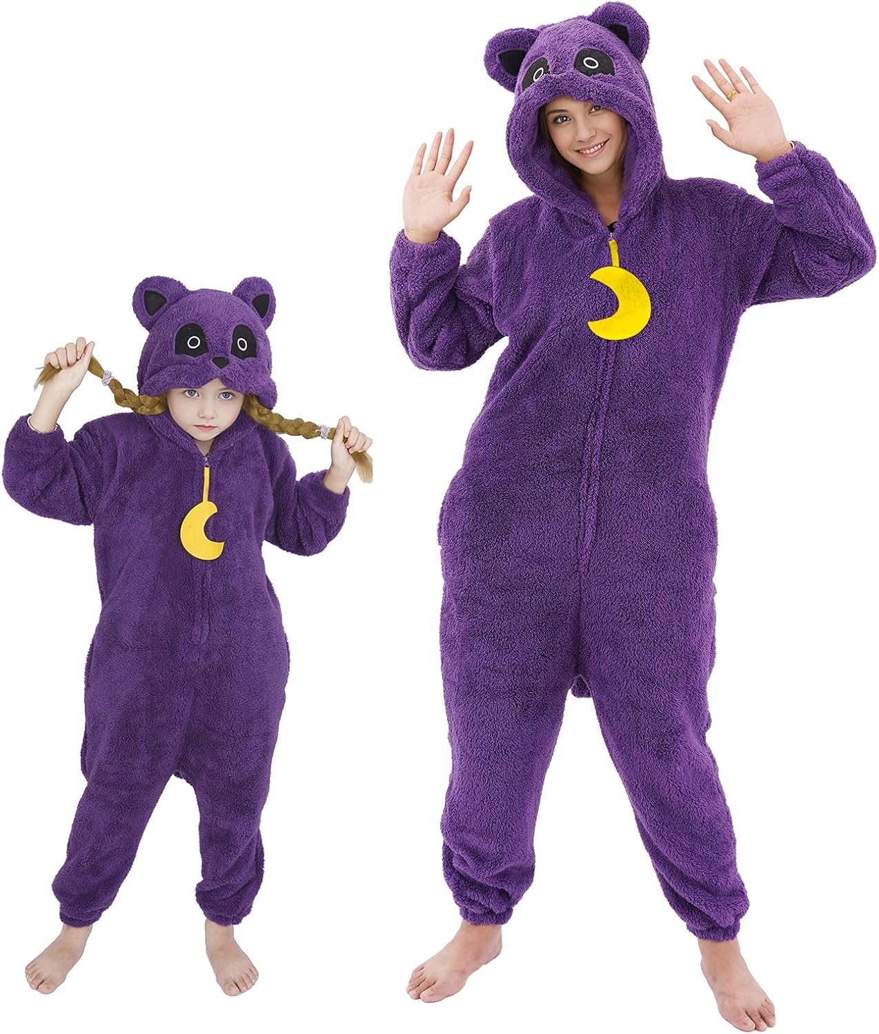 digi Halloween Unisex Adult Onesie Pajamas Animal One Piece Costume Cosplay, Smiling Critters Costume for Boys Girls Kids