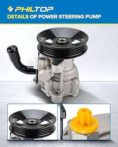 Miniatura 522 de PHILTOP Bomba de dirección asistida 20-806 OE apta para Aveo5 2007 2008, Aveo 2008, bomba de asistencia asistida 96801443, bombas de dirección