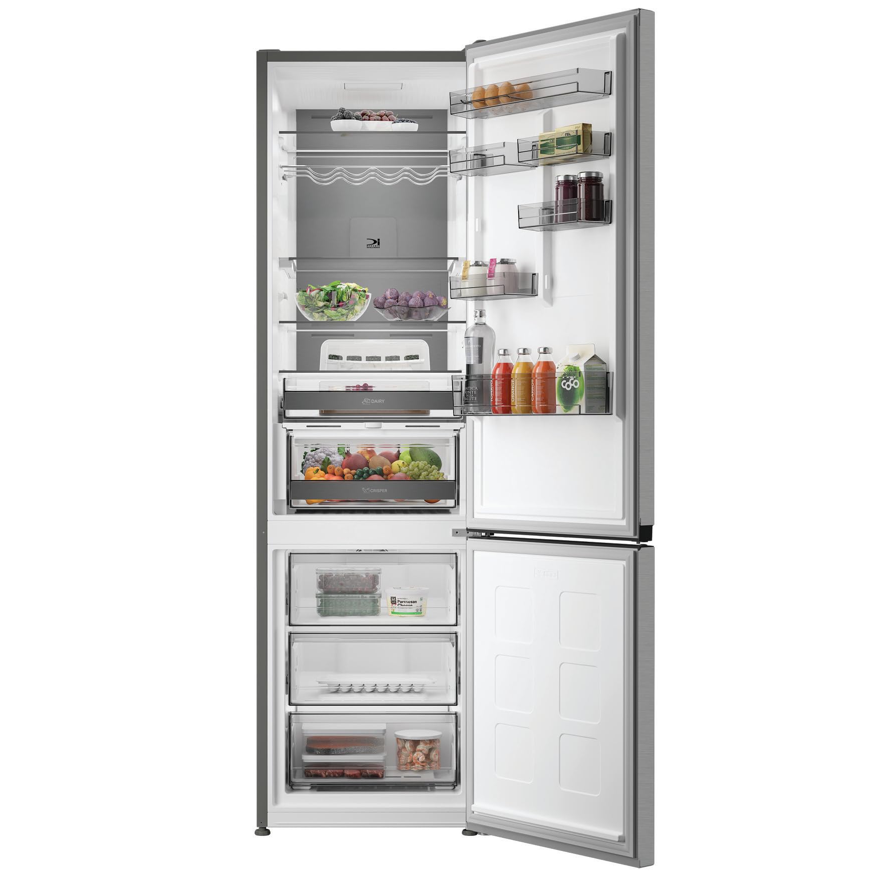 Bauknecht KGDNF 20CD IN Kühl-Gefrierkombination freistehend, 415 Liter, Dual Cool Total NoFrost, FreshShield, Smoothfit, Edelstahloptik