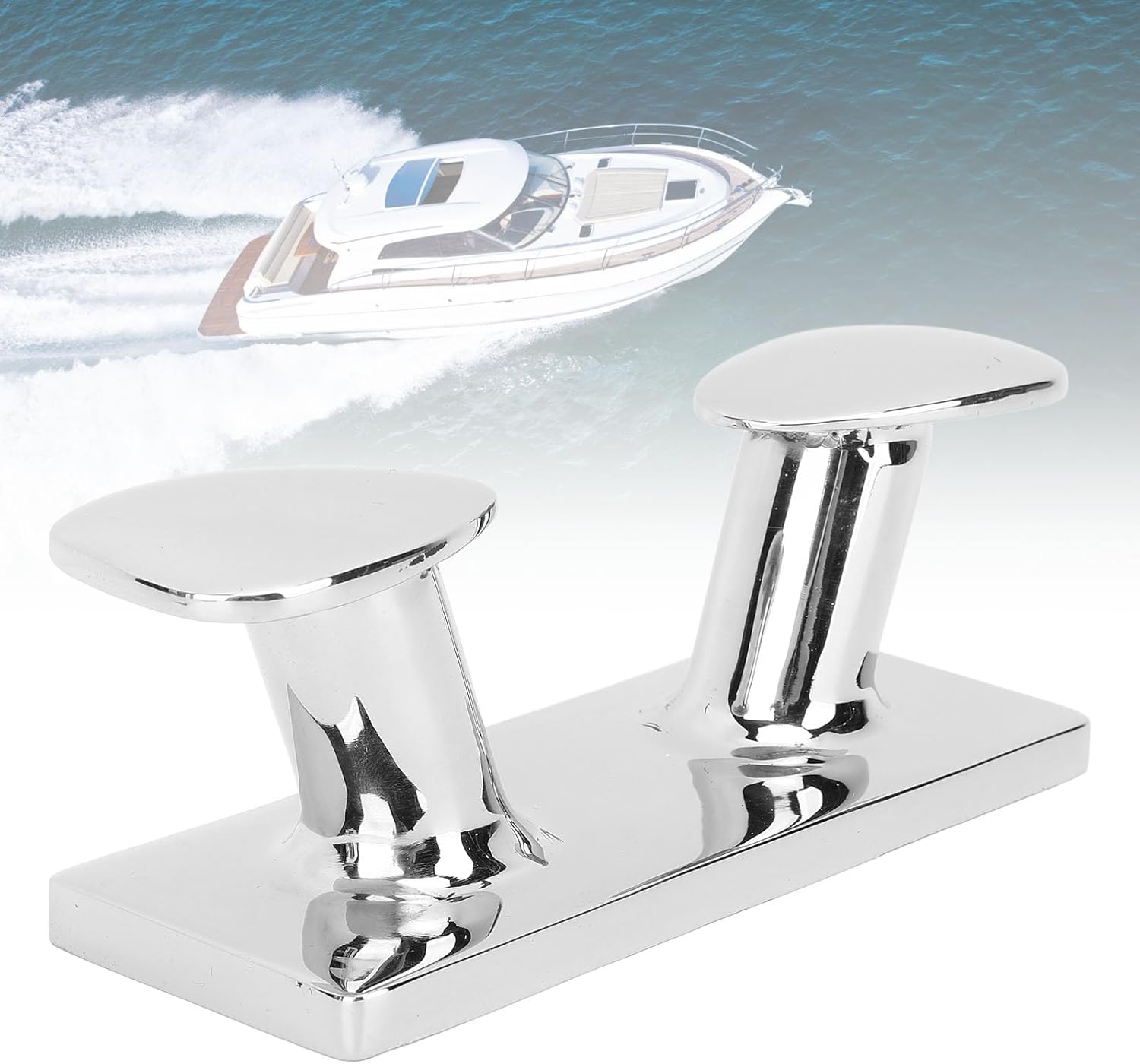 Boat Cleat, 6 Inch Boat Dock Cleats Cleat Stainless Steel Marine Cleats Open Base for Docks Kayaks Nautical Decor, Dock
