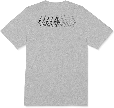 T-shirt Homme Volcom Slider - Manches Courtes - Gris - Taille S - Coton - Neuf