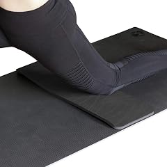 YogaPaws Yoga Knee Pad - Black Eco-Friendly Natural Rubber 8 5cm x 24cm x 9mm 10oz Perfect for