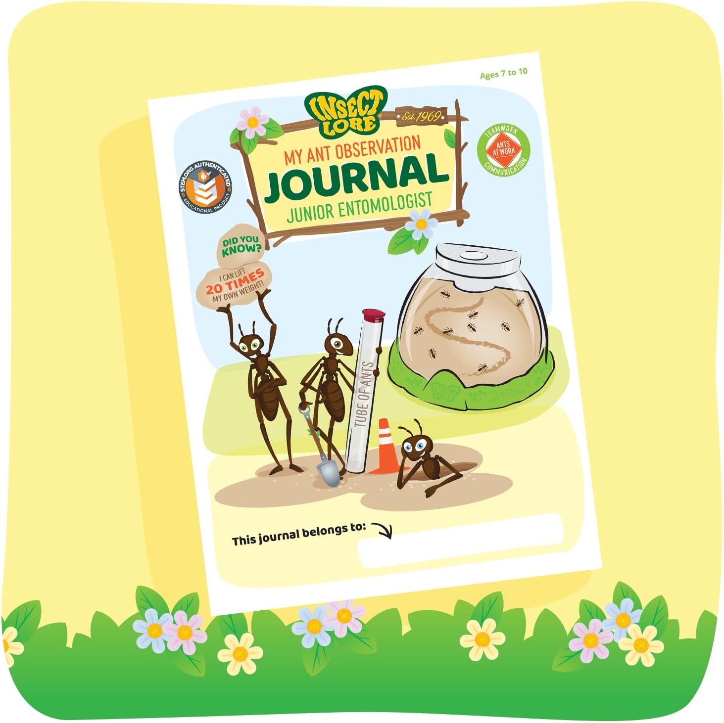 Insect Lore Ant Hill - Ant Habitat with Voucher to Redeem Live Western Harvester Ants - STEM Learning and Education Project for Classrooms or Homeschool