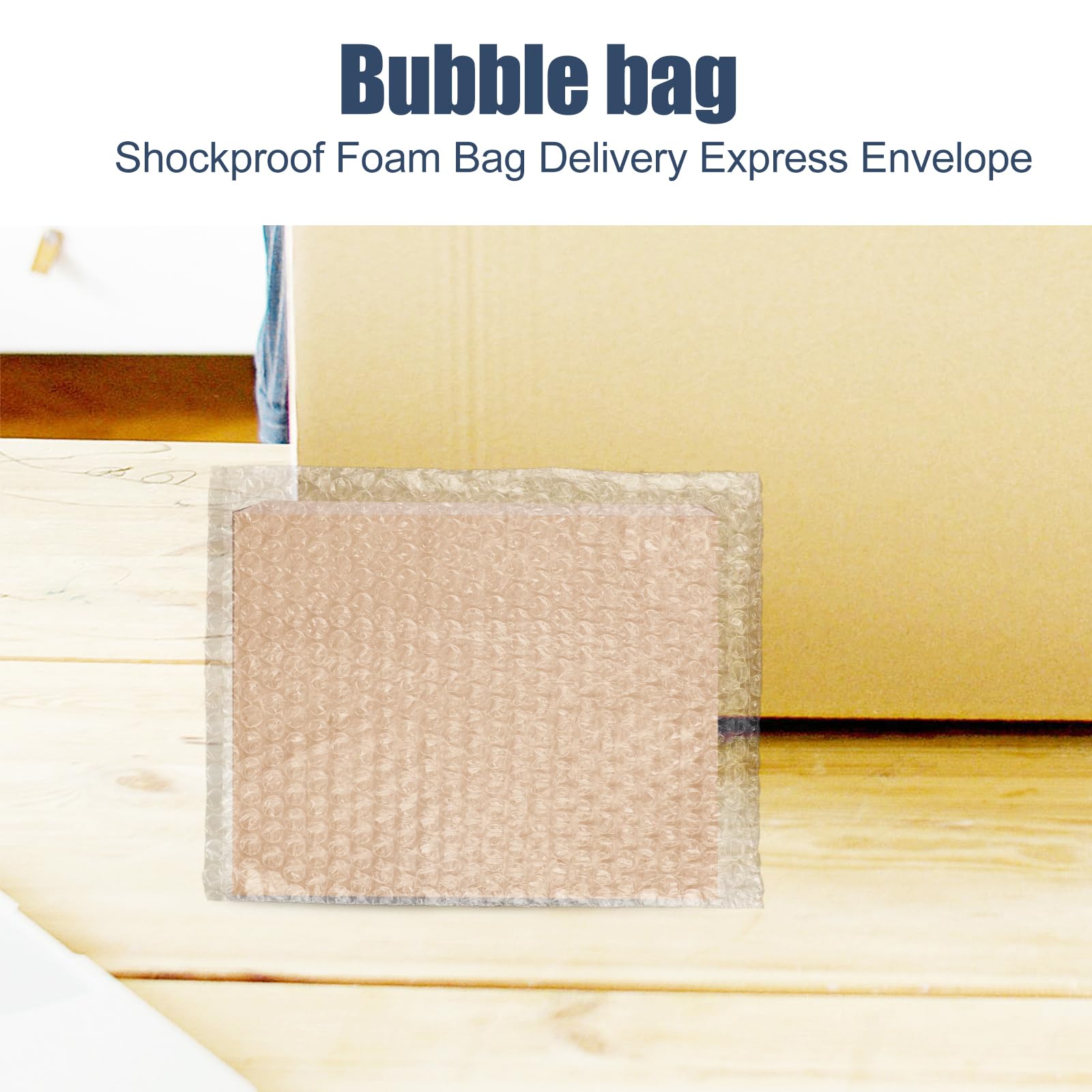 Alipis 100 Sacs À Bulles 9.84x7.87 Pouces Double Paroi Avec Fermeture Auto-Étanche Protection Anti-Choc