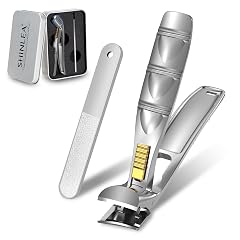 Nail Clippers for Seniors Thick Toenails Professional Fingernail Toenail Clippers with Catcher Sharp Wide Opening and Long Handle