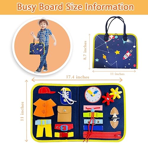 Miniatura 5 de Montessori - Juguetes de aprendizaje para niños pequeños de 1 a 3 años juguetes preescolares para niños pequeños de viaje