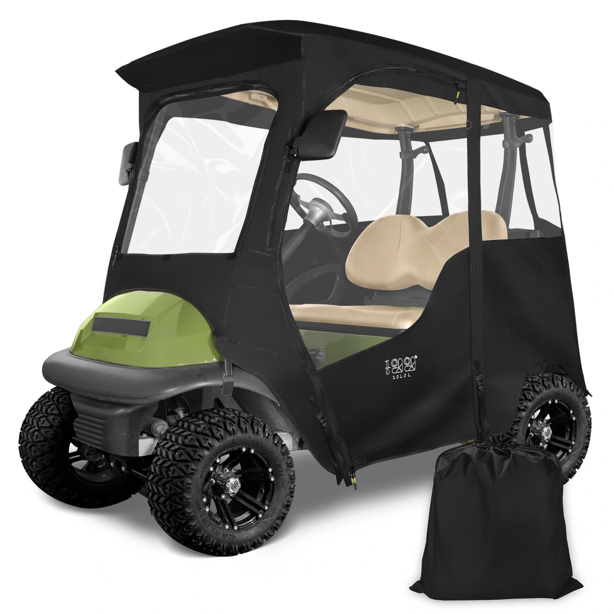 View 1 of 10L0L Deluxe 2 Passenger Enclosure for Club Car Precedent Onward Tempo