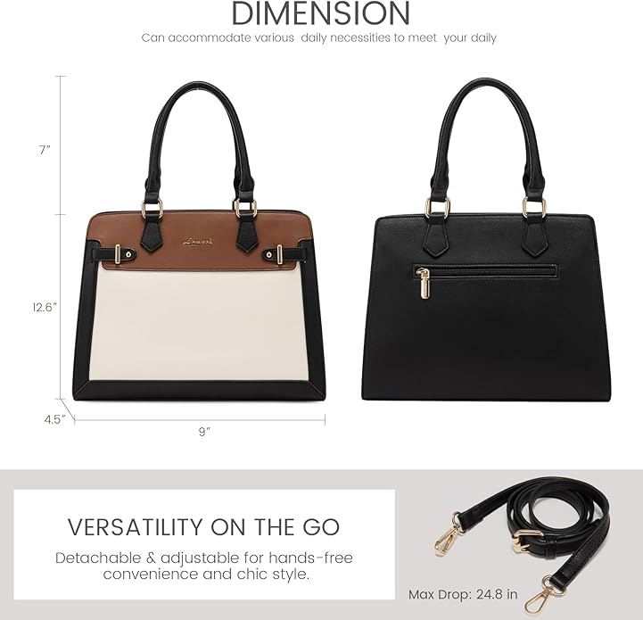 Bolso Tote Satchel para Mujer de Cuero PU miniatura 4