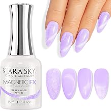 KIARA SKY Cat Eye Gel Nail Polish 15ml | Purple Lilac Magnetic FX Gel Polish Soak Off | UV LED Nail Lamp Gel | Metallic Velvet Cat Eye Gel Polish Nail Art Salon DIY Home Gel Nails - Berry Haze