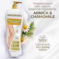 Vista 6 de Goicoechea Loción corporal calmante Touch, cuidado de la piel hidratante con árnica y manzanilla, crema de venas varicosas, mejora la apariencia
