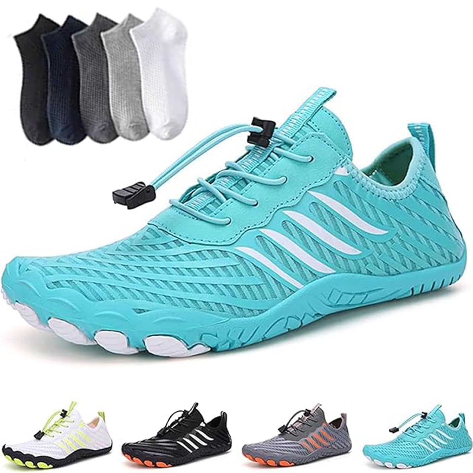 Hiking Womens Men, Pro Barefoot Shoes with Wide Toe Box, Healthy and Non-Slip Breathable Barefoot Shoes